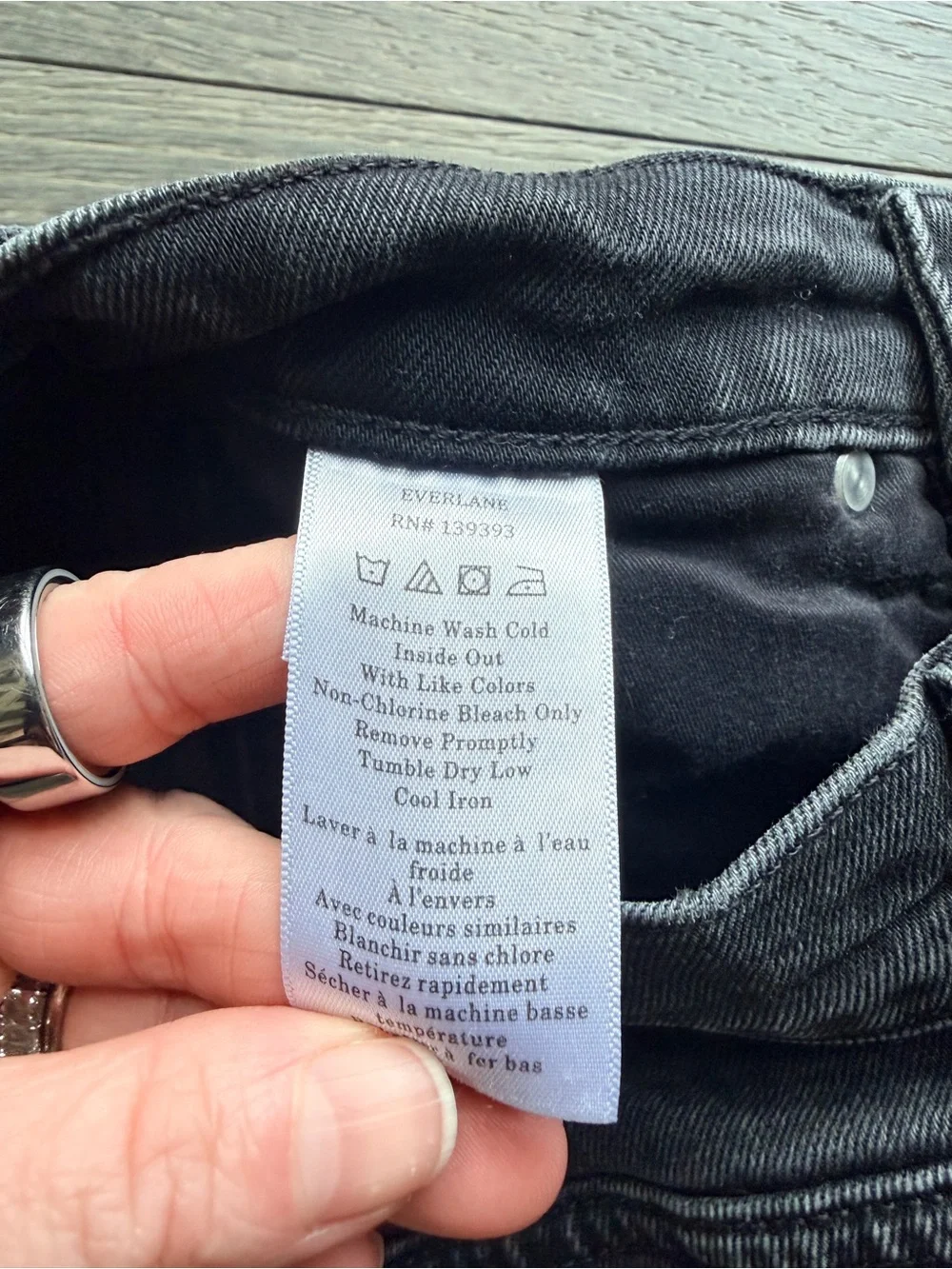 Everlane Organic Cotton The Way-High Sailor Jean in Washed Black Size 23 Crop